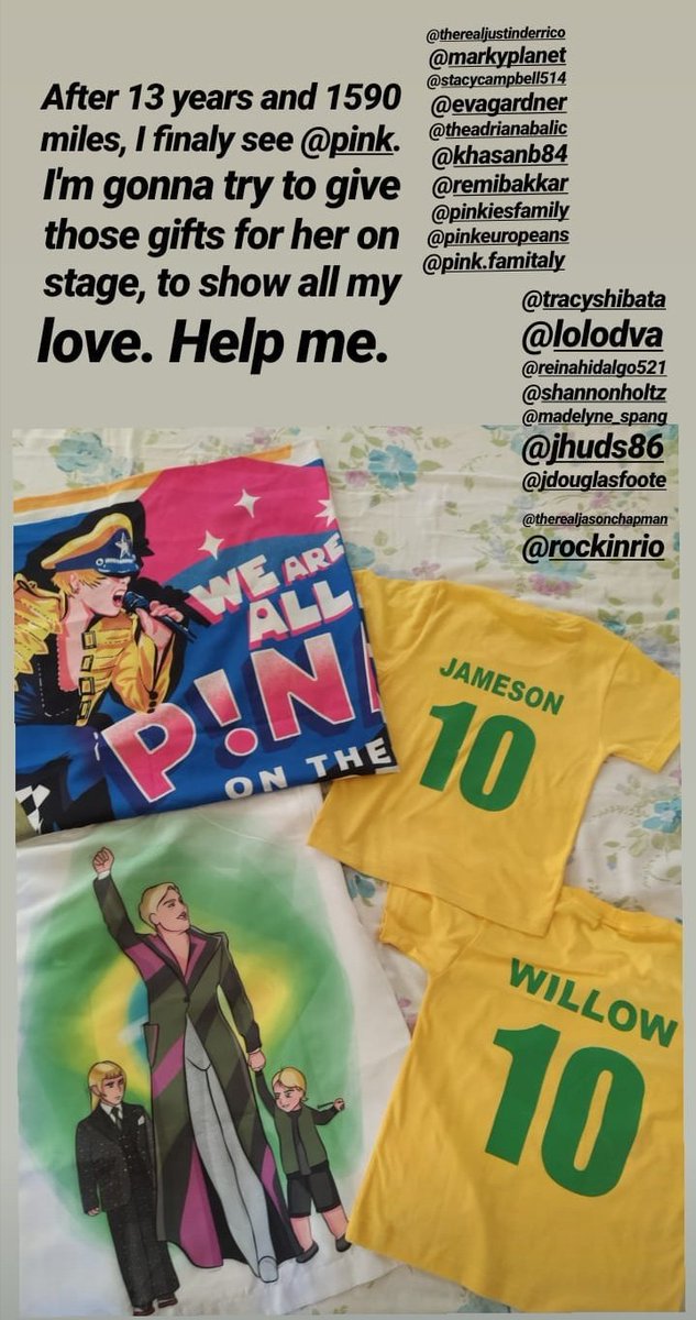 marcelotqto's tweet photo. . @pink once again teaches me to believe in my dreams
thank u so much for yesterday
you are so important to me and I am so happy that I got the opportunity to show my love for you
come back as soon as possible
#Pink #pinkrockinrio #PinkNoMultshow #RockinRio2019 #RockInRio https://t.co/gGY86NwQxF