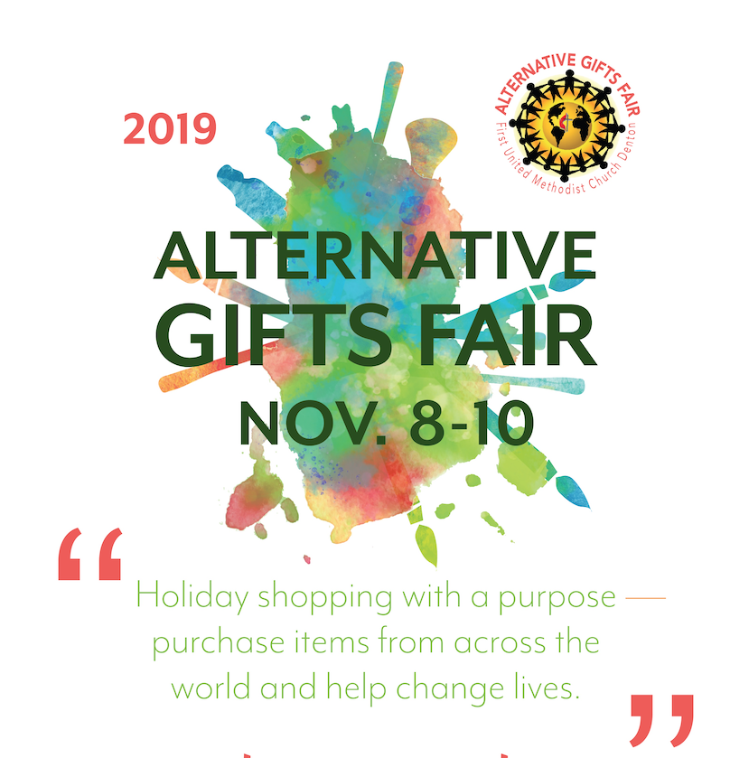 Over 30 vendors participate in the Alternative Gifts fair, offering items made by artisans from around our community and the world. Each non-profit represented receives 100% of their sales. Nov. 8, 5-8pm, Nov. 9, 9am-3pm and Nov. 10, 9am-1pm. #giftsfair #dentoning #denton #gifts