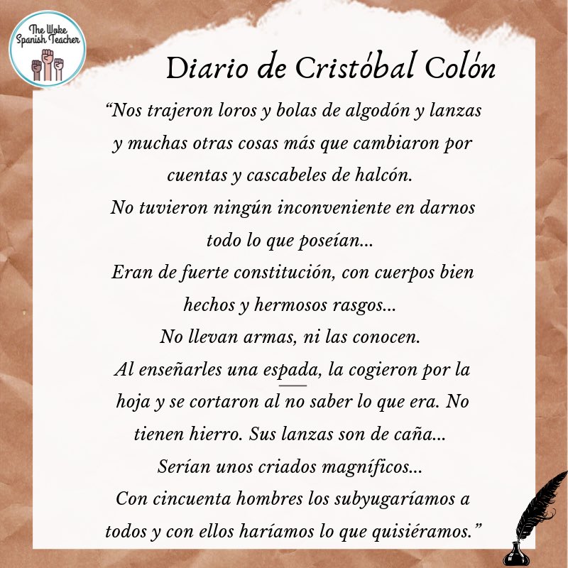 ¿Quieres que tus estudiantes desmitifiquen la figura de Colón y deconstruyan el proceso de colonización en el nuevo mundo? Recurso disponible en mi tienda de @TpTdotcom ✊🏽#uncolumbus #decolonize #educacionprimaria