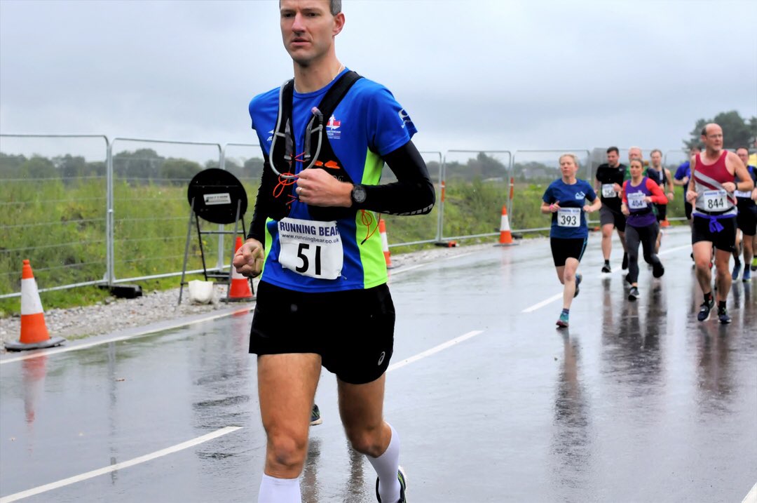 maccpilatesyoga's tweet photo. Today was number 11 of my #Thirteen13s challenge to raise money for Robyn’s quest for comfort. #congletonhalfmarathon was the wettest race I’ve ever ran! Happy to have knocked a minute off #macchalf 2 wks ago and @davevarietyfit smashed it as usual https://t.co/J6ZVyFOpsf
