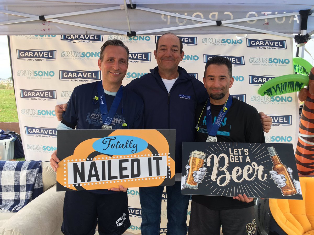 senatorduff's tweet photo. My buddy David Pare and I had a great run today at the SoNo Half Marathon & 5K. We both posted good times and I won my age category. Great to see so many friends running and a part of the fun! #RunSoNo https://t.co/V0VPKAc7pU