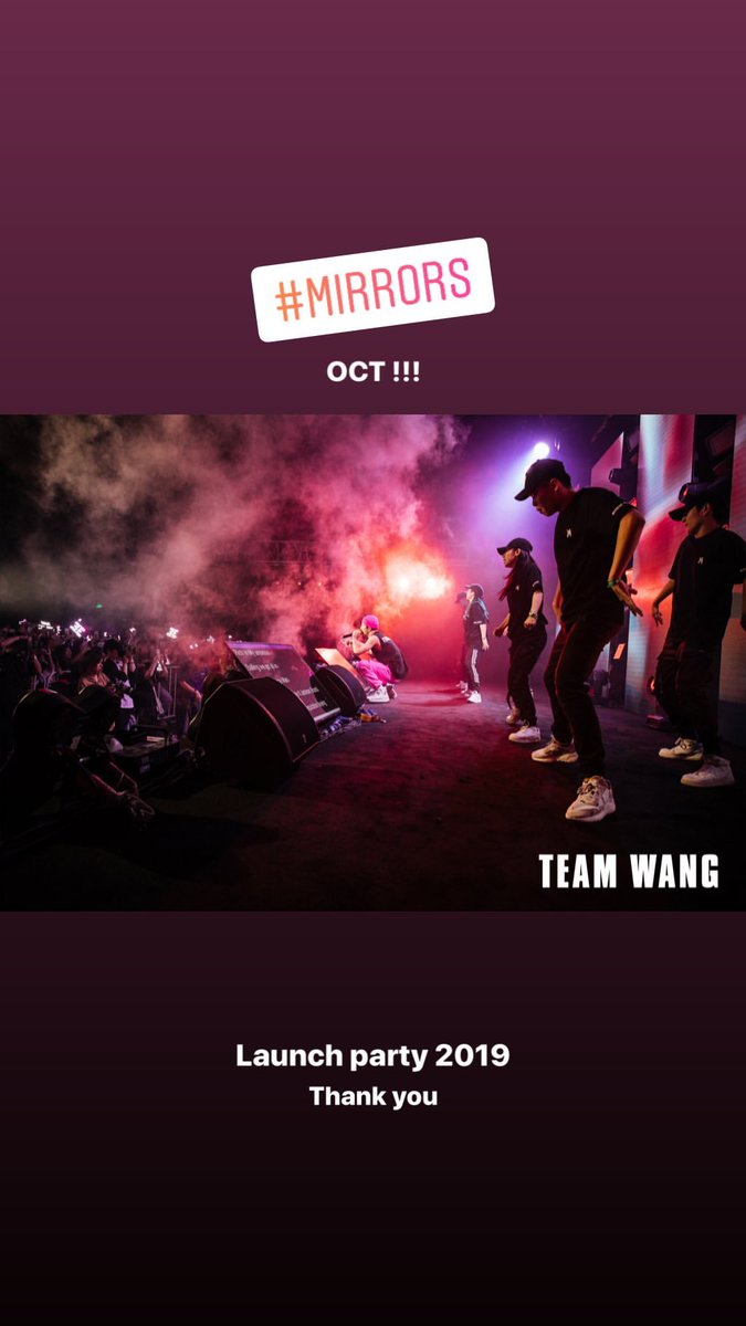 jackson852Chile's tweet photo. 04. 10.19 Actualización de Historia de Instagram de #Jackson

#MIRRORS
OCT!!! 

Fiesta de lanzamiento 2019
Gracias

#BULLETTOTHEHEART  #TEAMWANG #single #blessed #jacksonwang1stalbum
#王嘉爾 #jacksonwang
#잭슨 #FirstSongOfAlbum #now

cr: jacksonwang852g7
WangLover 💚 https://t.co/gxaOt4S8Je