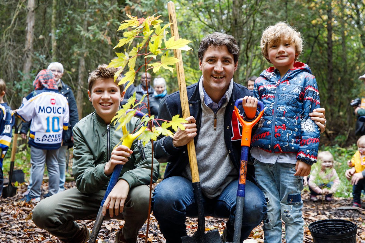 Planting trees with my kids and FOR my kids. #ClimateAction #ChooseForward