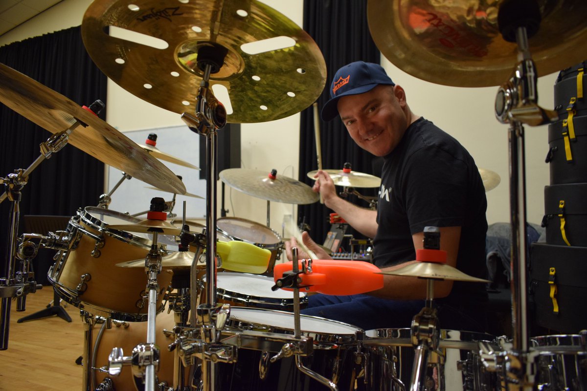 RhythmMagazine's tweet photo. We had a great time at the Drummer's Odyssey Camp in Bristol today. The weekend long camp featured the amazing tutor lineup of @AnikaNilles @GaborDornyei and Ben Thomas. We're already looking forward to next year! #TDOC19 #rhythmmagazine #rhythmreturns https://t.co/Uc5iS32xFD