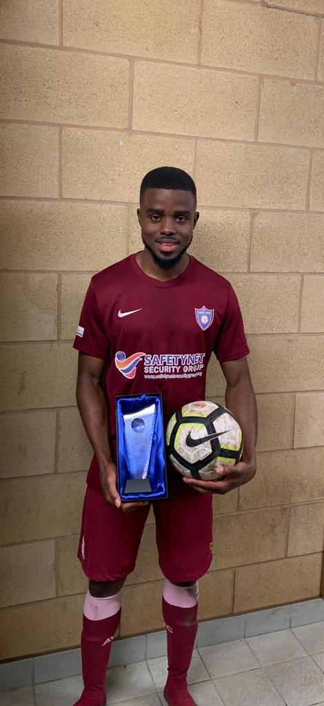 BCSFL1's tweet photo. September player of the month goes to Louie Robinson of @HillUtdFC 6 goals in 2 games last month helping his team to an unbeaten start. Upon receiving his award today he went and bagged himself another match ball today.
@A7sportsLtd @fit_wish @LearnForLifeLtd https://t.co/P5Ldrb6QhO