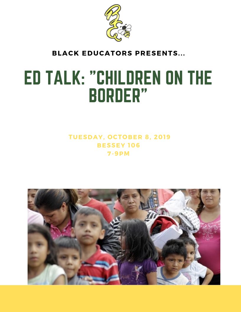 Msu_educators's tweet photo. Black Educators would love to see you all at our first Ed talk of the year!! We will be discussing the terrible immigration policies, and the toll it’s taking on the children! Very important conversation! BE great! https://t.co/Vgd7XiME6x