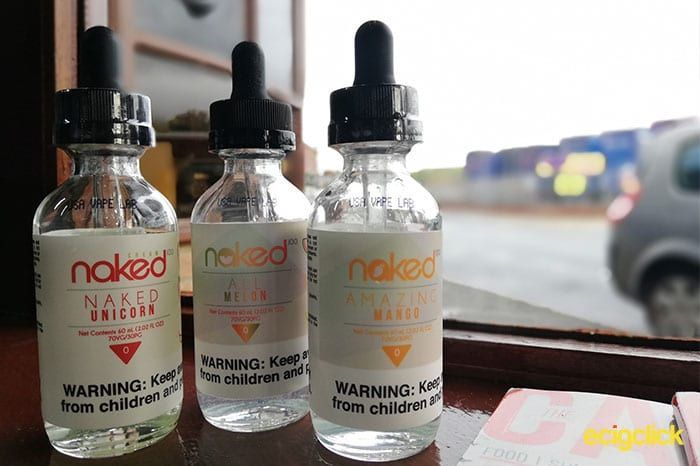 EcigClick's tweet photo. Naked 100 Vape Juice Review - our reviewer Harley keeps his clothes on and puts a trio of flavours to the taste test: https://t.co/KYPpTtVZLI #vapereview #juicereview #eliquids #vaping #vapers #ecigclick @Naked100Eliquid https://t.co/Hua0dNBQd1
