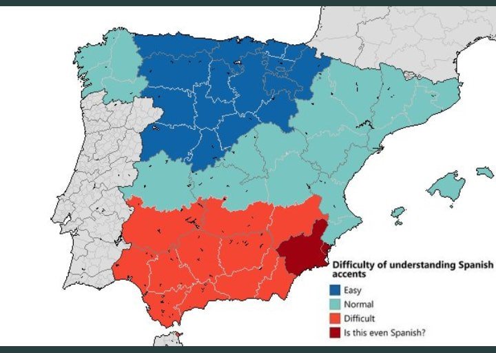 Strambotic в Twitter: „Dificultad para entender acentos españoles, the map:  https://t.co/odMjTVjVEz“ / Twitter