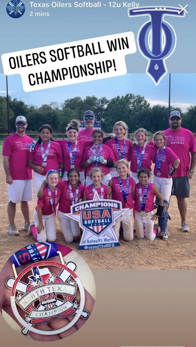 TXOilerSoftball's tweet photo. Lady Texas Oilers Win their 4th #Tournament of the fall season. Ladies went 7 straight wins today. #GreatJob #softball #fastpitch @USASoftballDFW #TexasOilers https://t.co/HfOb7JtpVs