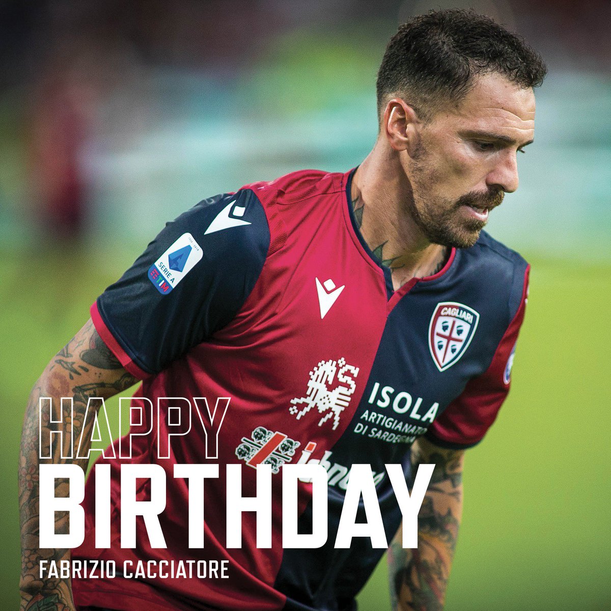 Tanti auguri, <a href="/fabryele10/">Fabrizio cacciatore</a>! 🎉
Buon compleanno da tutti noi 🎂

#Cacciatore #forzaCasteddu