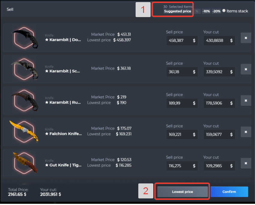 💲 It's now even more convenient to sell your items on WAXPEER. 

Our new Lowest Price feature will automatically set the price of your item to a cent less than the lowest priced item on the market. Thus, your item will be the first featured item.

🔗 WAXPEER.COM