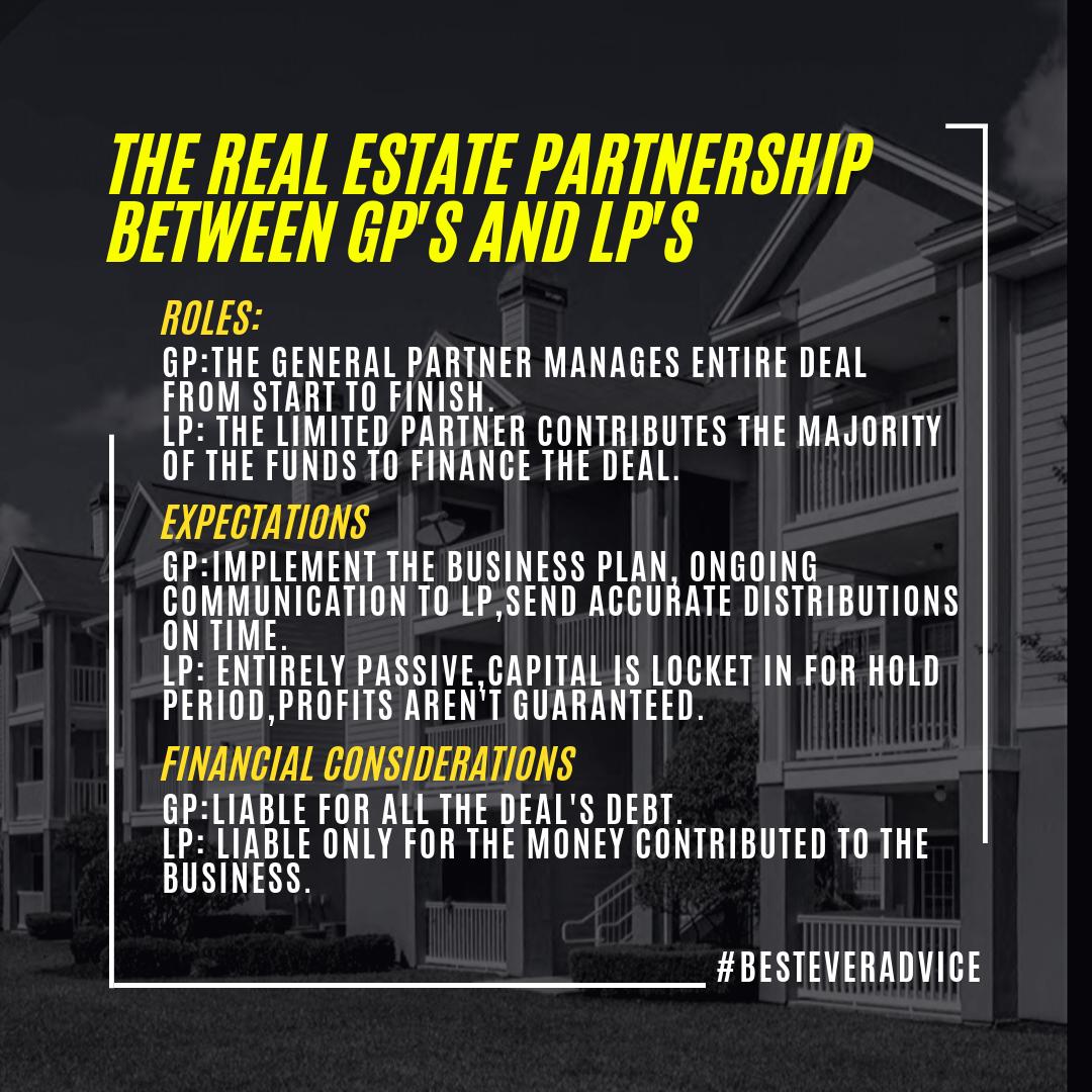 joefairless's tweet image. If you master each one of these parts, you can quickly elevate your investing career, as you’ll be able to confidently work alongside someone who can help you to move to another level.

#limitedpartner #generalpartner #partnership #businessentity