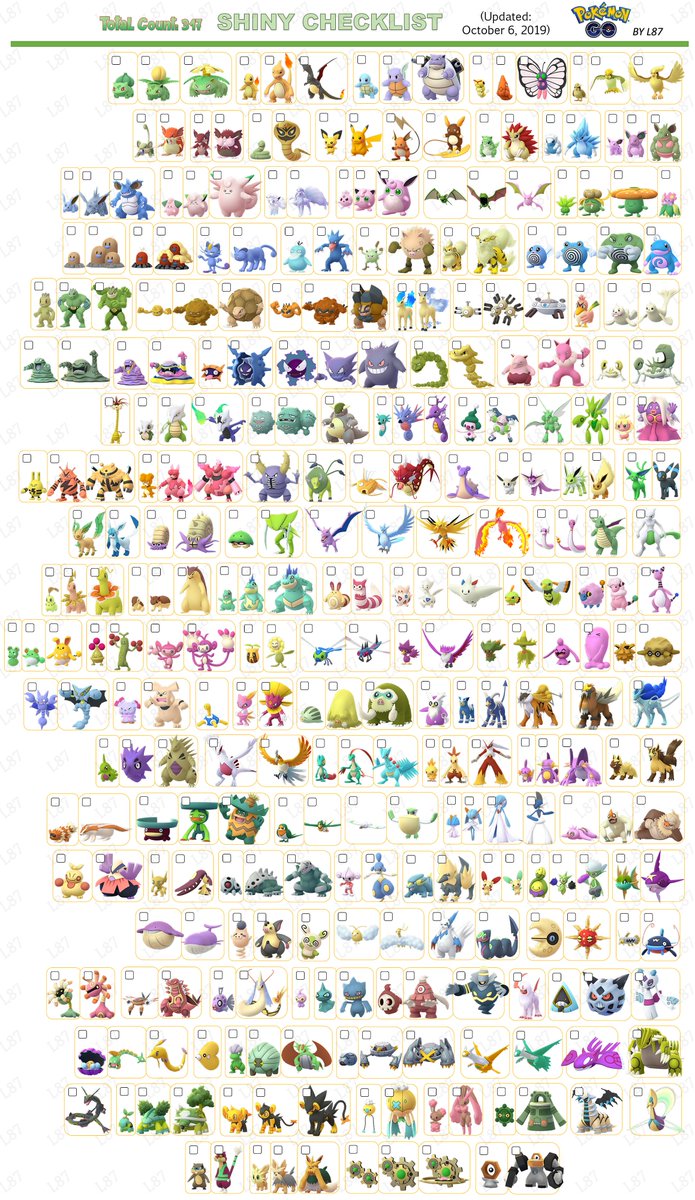 Pokemon Images Pokemon Go Shiny List October 19