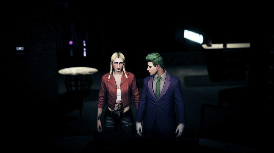 SelfishPupper's tweet photo. its been a while since i have posted.. but here is something new π
π
Posing as Joker and Harley for this tried our best to look like em but worth the shots.
#GTAOnline #EVILcrew #RockstarGames #GTAVOnline https://t.co/kQwc7KKQ2x