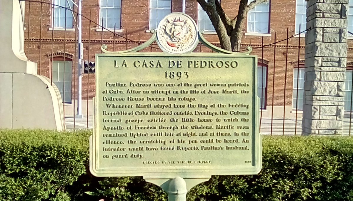 FortuneTaylor's tweet image. Honoring Afro-Cuban revolutionaries in #JoseMartiPark on Cuban soil in #YborCity Paulina &amp;amp; Rupert Pedroso &amp;amp; General Antonio Maceo #CubanHistory #BlackHistory #TampaHistory