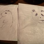 絵を書いた結果？どっちがパンダ？!