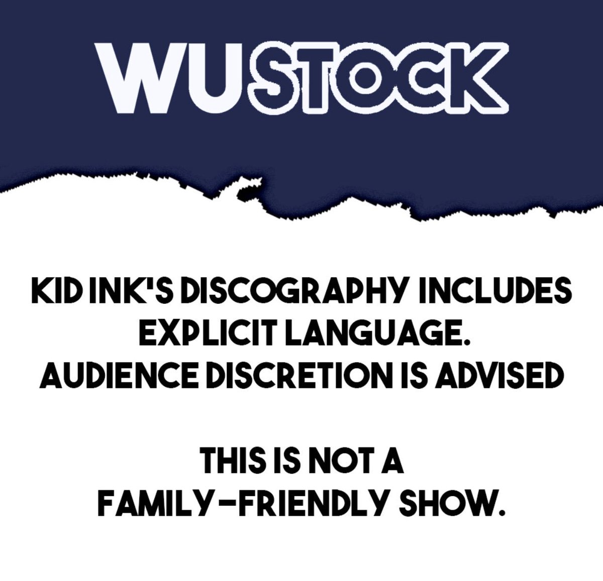 A reminder to all concert goers tonight:
