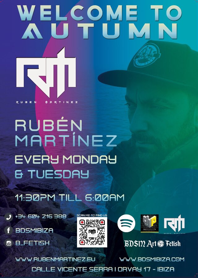 E_B_oficial's tweet photo. Next monday and tuesday @DjRubenMartinez https://t.co/6Kg5YJJmvl
