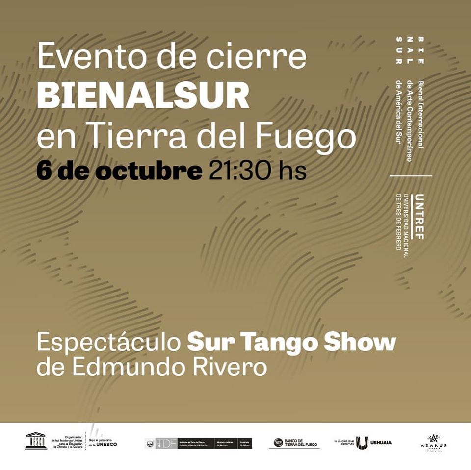 Muchas gracias a la gente de Cultura de Tierra del Fuego!! Ayer en la #CasaDeLaCultura en #RioGrande. Hoy en #Ushuaia. Cierre de #BIENALSUR2019