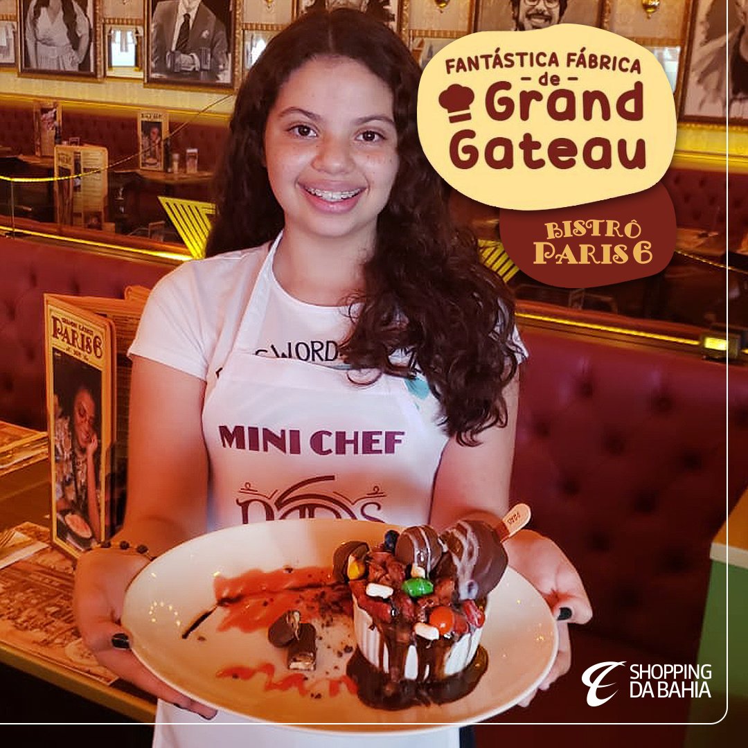 Já pensou ter um minichef confeiteiro em casa preparando Grand Gateau? Na Fantástica Fábrica do <a href="/paris_6/">Bistrô Paris 6 Classique | 24h</a>  os pequenos aprendem numa aula incrível! Toda terça de outubro, às 16h. De 3 a 12 anos.