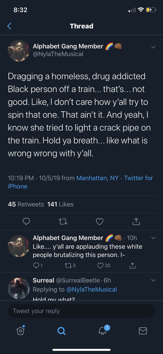 Hibzster's tweet photo. I’m still crying at this idiot who told ppl to hold their breath while someone lights up crack 😭😭😭 https://t.co/GwWH1vsrrr