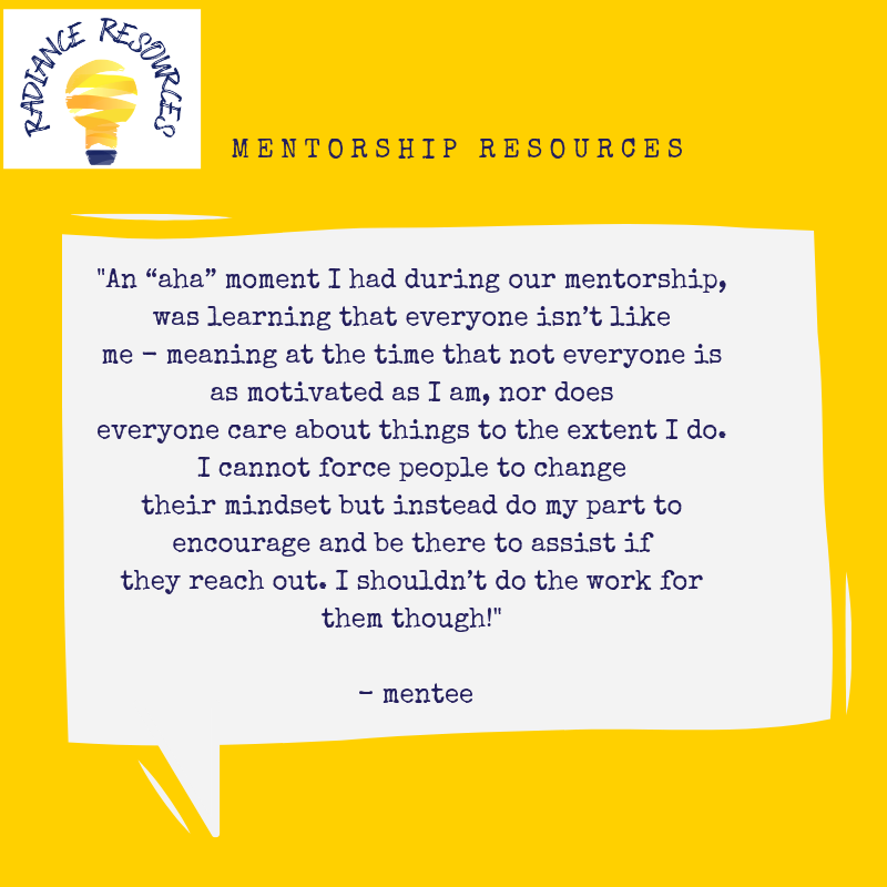 radianceresources.org
#mentorship #reallifetools #radianceresources #scienceofmentoring #mentorconversations #mentoring #UNMmentoringinstitute #futureleader #partners