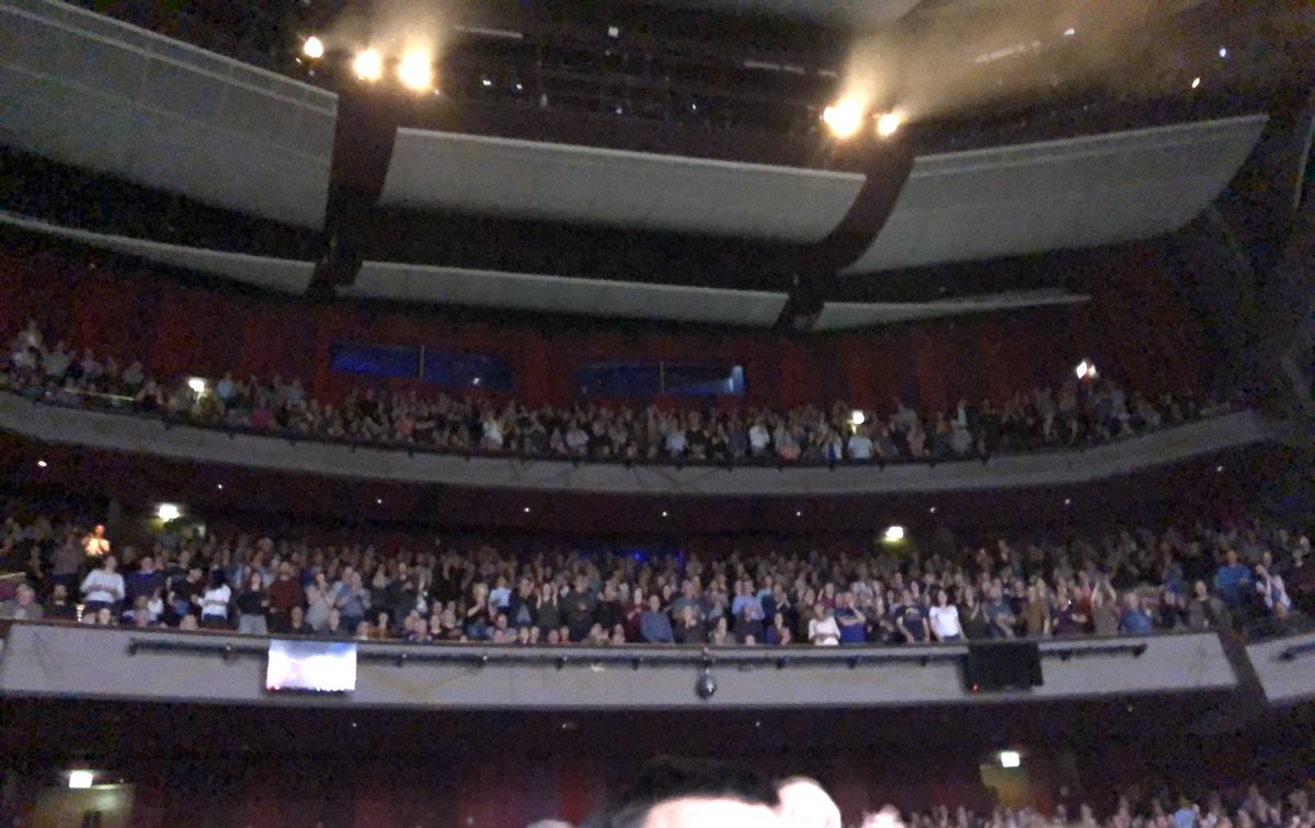 daveGildedALM's tweet photo. First time I’ve got ‘Something For The Weekend’ on a Sunday. 
@BGETheatre 

The #DivineComedy @divinecomedyhq #OfficePolitcs show is one of the most entertaining you’ll ever see. Bring sunglasses and a power lead. https://t.co/2QwNvfMYfz