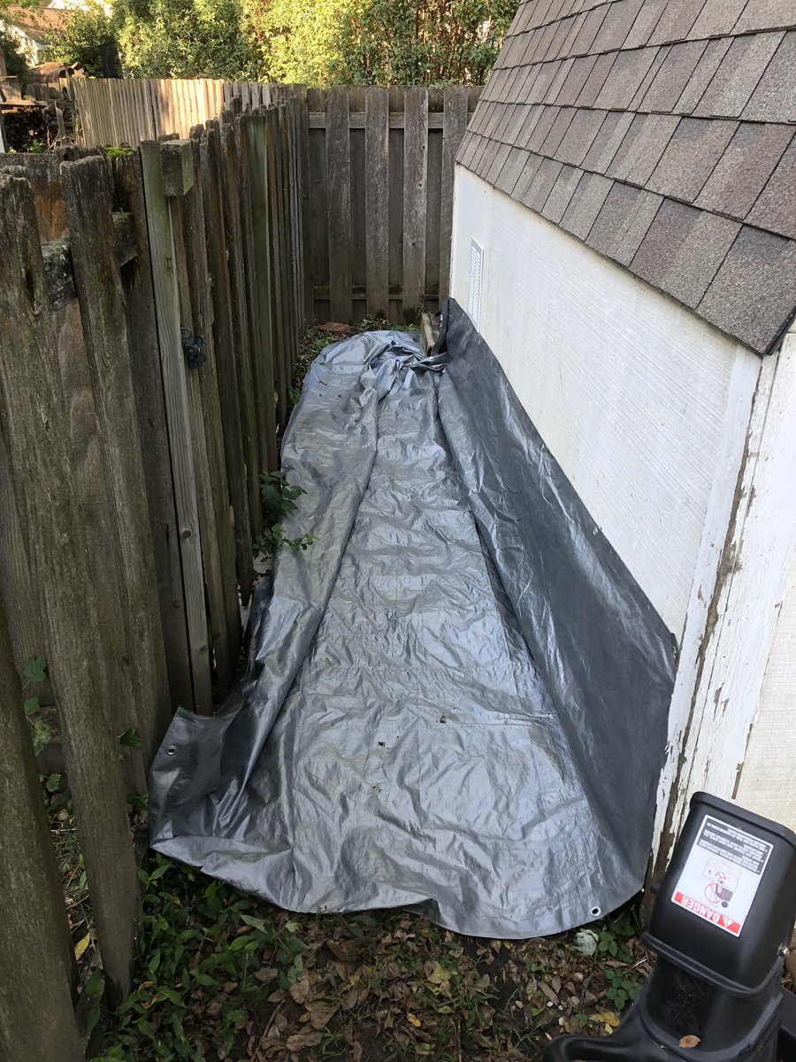 FarmPhillips's tweet photo. It was a productive day on Phillips Farm. I reused some plywood to build new doors on the coop/shed. Then used some of an old tarp to waterproof the coop so we don’t have the same issue as last winter. https://t.co/MGOaHewQYO