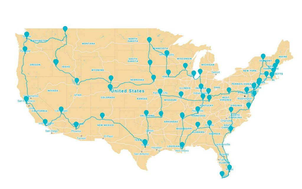 TravelLeisure's tweet photo. This Is the Best Road Trip Map for Anyone Who Wants to Eat Their Way Across the U.S. https://t.co/GhJ41Vpc1p https://t.co/kWK423qnDH