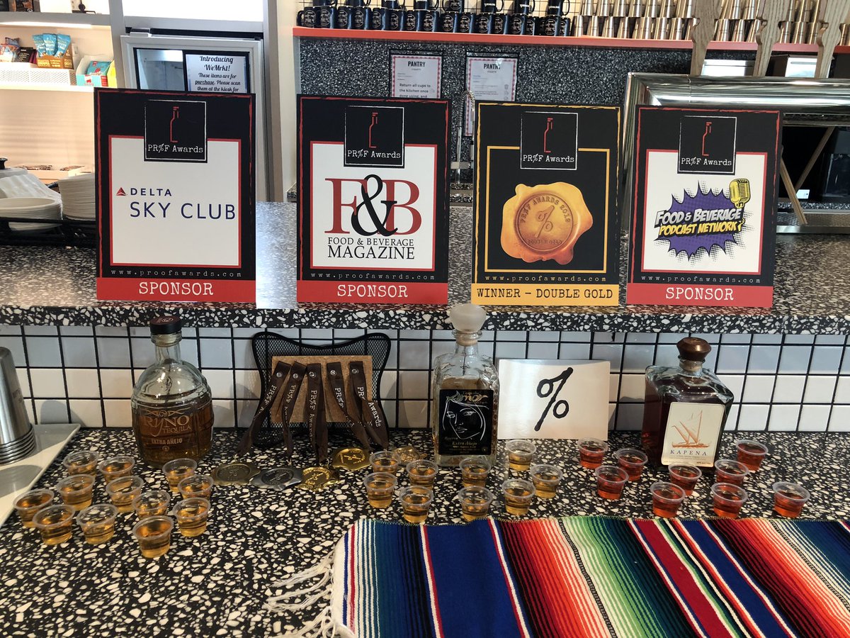 MicheleTell's tweet photo. Such a great tasting this week with @Proofawards medalists @TequilaAmorUSA @RynoTequila @WeWork in Summerlin. Special thanks @FOODBEVERAGEMAG @FBpodcasts #tequila #Tequila #tequilabar  #cocktails #proofawards2020 https://t.co/pd9Y6ULW6j