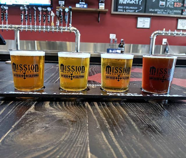 B_Collins131's tweet photo. Couple hours to kill before my flight. Luckily you're always within spitting distance of a brewery in San Diego.
.
@missionbrewery is worth the sketchy walk. And there's a dude in here with his infant daughter, so how bad can it really be? https://t.co/7x3YFnqM2z https://t.co/3AnfX9uUGe