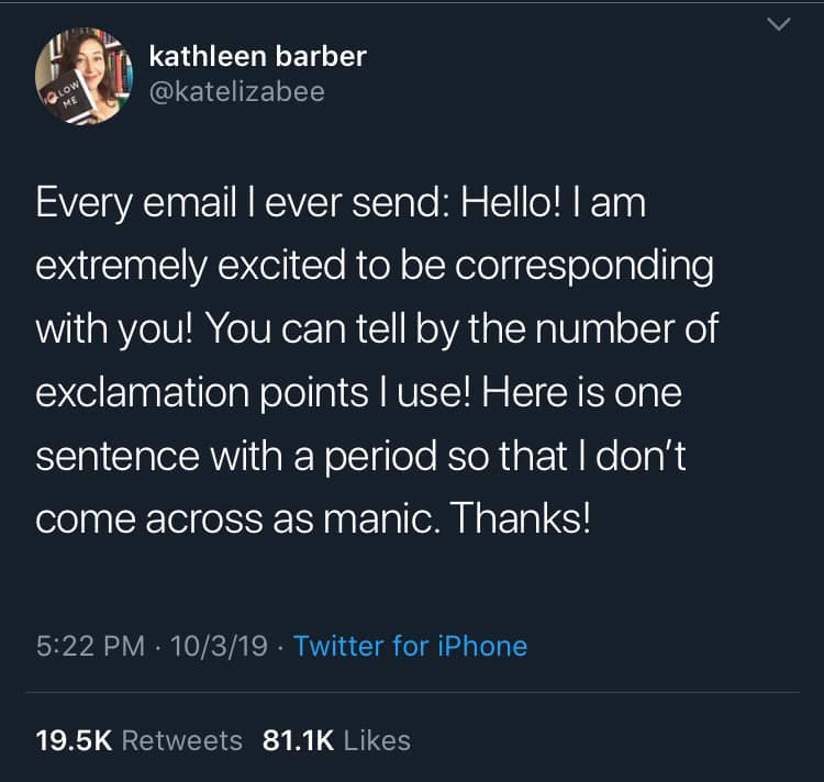 PhdUP1's tweet photo. Me trying to write professional emails to potential project collaborators like

#phd #phdlife #student #email #etiquette #overexcited #punctuation #dramatic #manic #HigherEducation https://t.co/myFrCTFHOD
