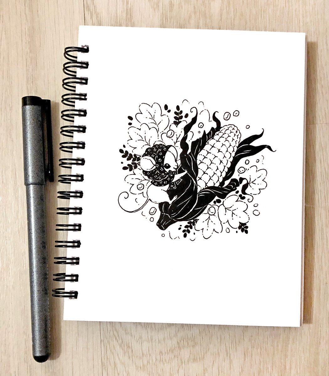 Day 6, Husky ?? #Inktober #Inktober2019 #InktoberDay6 