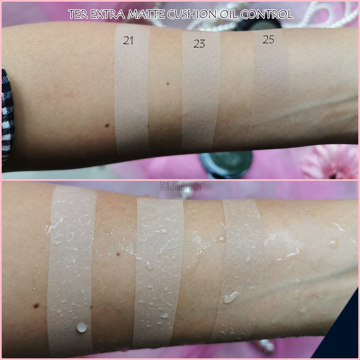adia's tweet photo. ลองใช้ TER Extra Matte Cushion คุชชั่นจากแบรนด์เฑอรุ่นใหม่ เนื้อแมท ช่วยคุมมัน กลบรอยแดงจากสิวได้ ส่วนรอยดำจากสิวเข้มๆจะปกปิดพอได้ เหลือรอยจางๆ  ใช้แล้วผิวดูสวย ผิวดูฉ่ำ คุมมัน ไม่ทำให้ผิวดูหนาเตอะ ไม่หนักหน้า ผิวดูเนียนกริบดี ชอบมาก
เราใช้เบอร์ 23 เหมาะกับผิวสองสี
@TERCosmetics https://t.co/u7mSR8I0NX