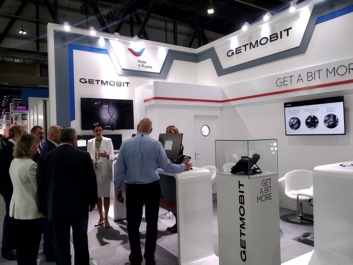 getmobit's tweet photo. On the first day of #GITEX2019, honorary guests visited #Getmobit: Vice President of the Chamber of Commerce and Industry of the Russia Vladimir Dmitriev, and a member of the royal family of Saudi Arabia, investor & entrepreneur Sheikh Al-Waleed Ahmad Al-Dahash https://t.co/mxIVbYeXGV