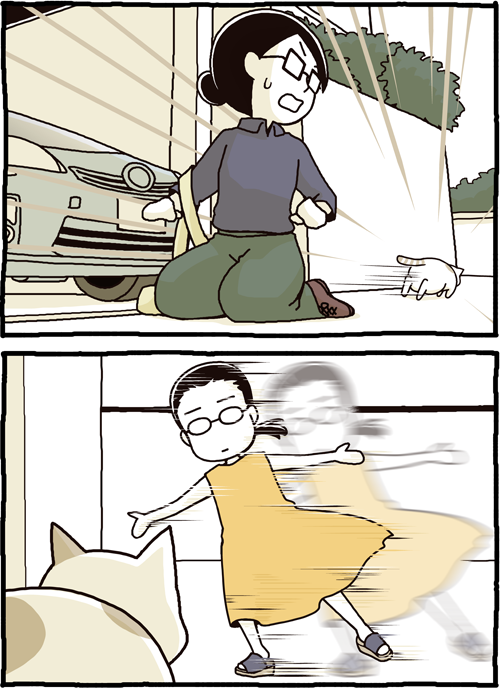 まるで風のようでした。 