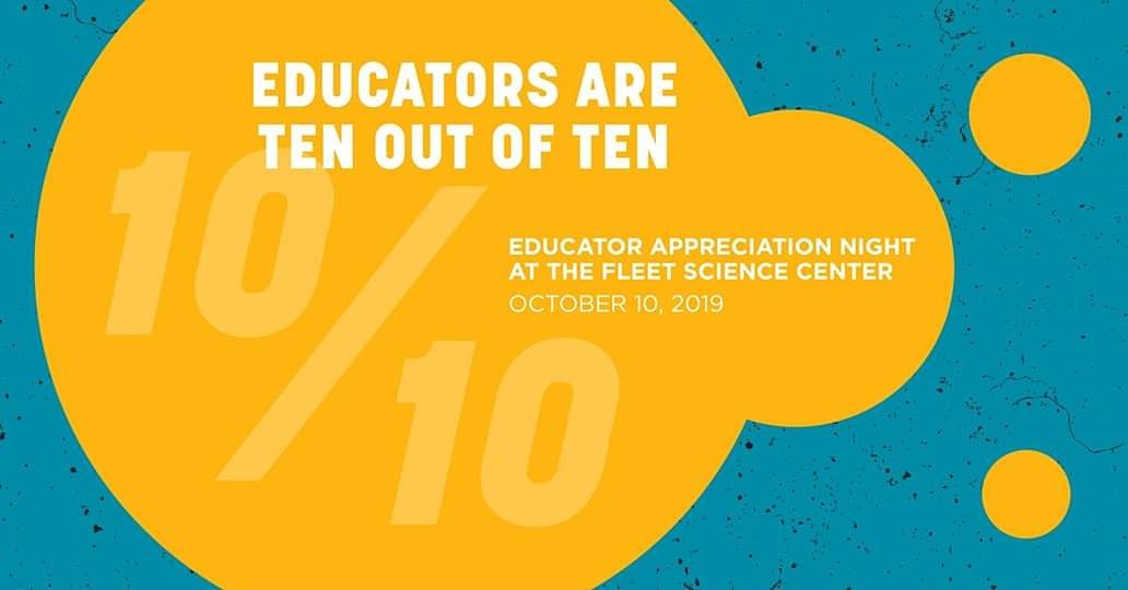 passport_sd's tweet image. @fleetscience thinks educators are ten out of ten! They are opening their doors just for #teachers on October 10 for Educator Appreciation Night at the #fleetsciencecenter. 🎀💌🎀
.

@passport_sd #followppsd