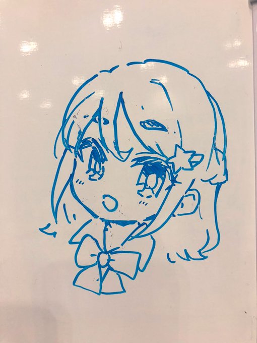 これはすずしろさんがボードに描いたみおちゃん 