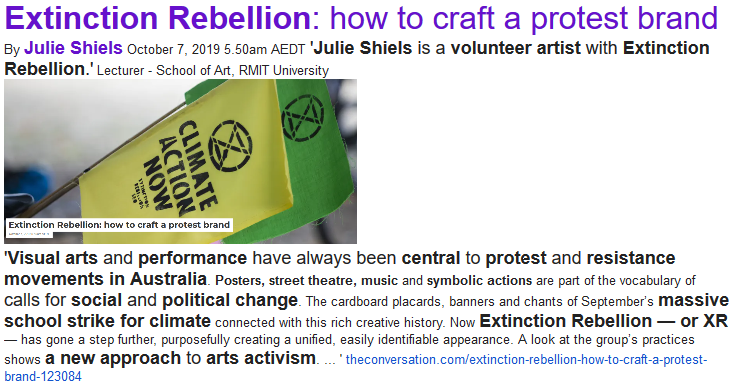 WgarNews's tweet photo. @LadyPoop2 @BlakandBlack @XRebellionAus @Absurd_Penguin @WhteRbbnAdvocat @anne_clothier @RobRobbEdwards @3wombats @Bloss55 @janettj777 '#VisualArts, #Performance have AlwaysBeenCentral to #ProtestMovements, #ResistanceMovements #inAUS'
#ArtistOnTwitter #ArtistActivist #XR #XRaus
'#JulieShiels,a #VolunteerArtist with #ExtinctionRebellion'
'massive #SS4C' #RebelForLife #RebellionWeek
https://t.co/qkasDS3gTi https://t.co/hycdPhnbR4