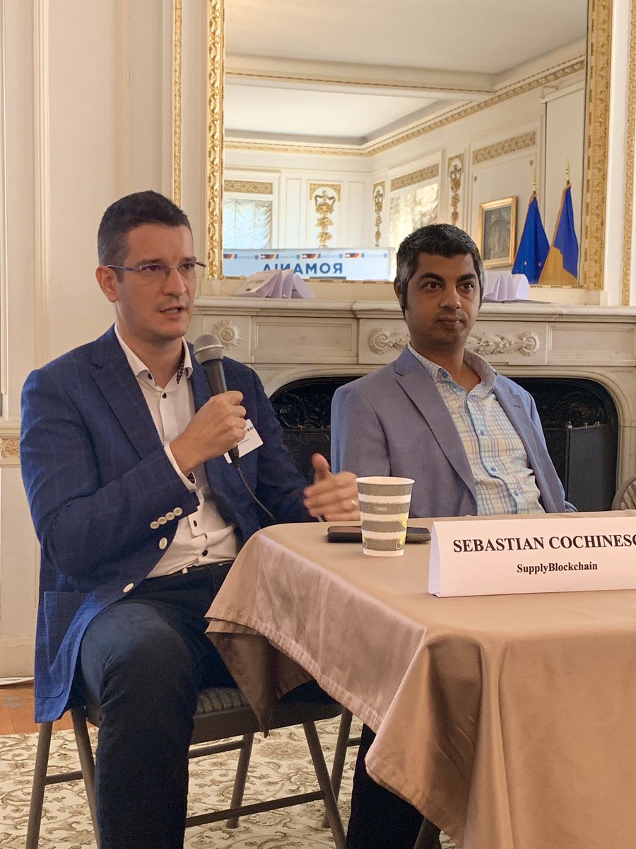 cochinescu's tweet photo. It has been an honor to talk about transparency and trust at the Alianta Tech Bridge event held at the Romanian Embassy in Washington DC last week.
#blockchain #supplyblockchain #tailpath #alianta https://t.co/3IZc1U8jWv