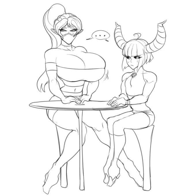 Elf and Demon go on a blind date. 