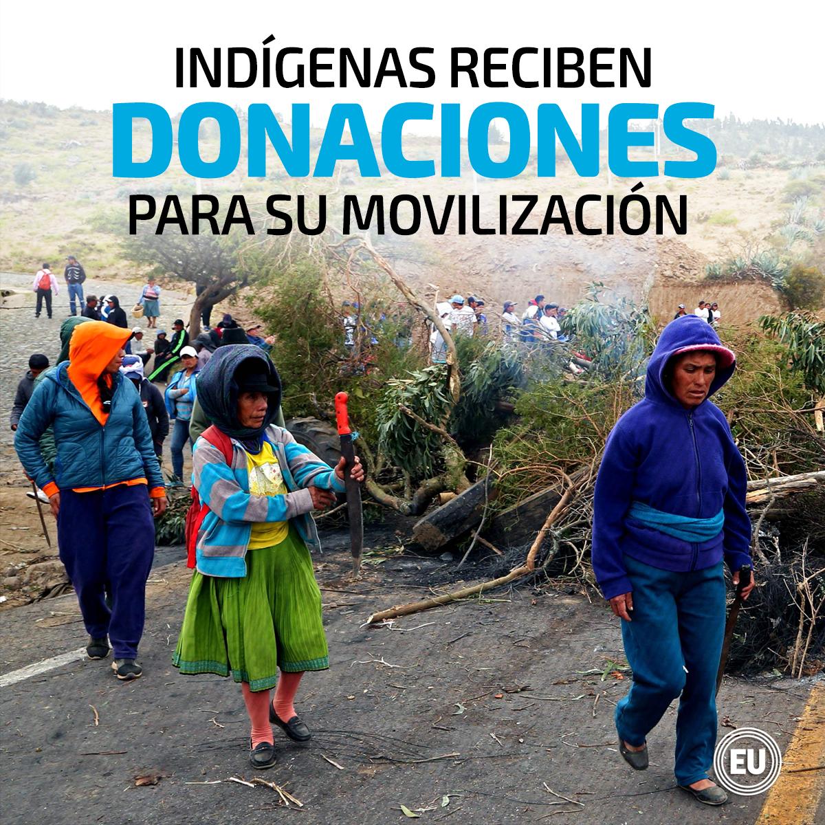 eluniversocom's tweet photo. La Conaie pidió donaciones para apoyar a lo que llaman movilización nacional. ► https://t.co/hdG9roxg9k https://t.co/ZE7YtRoO9s