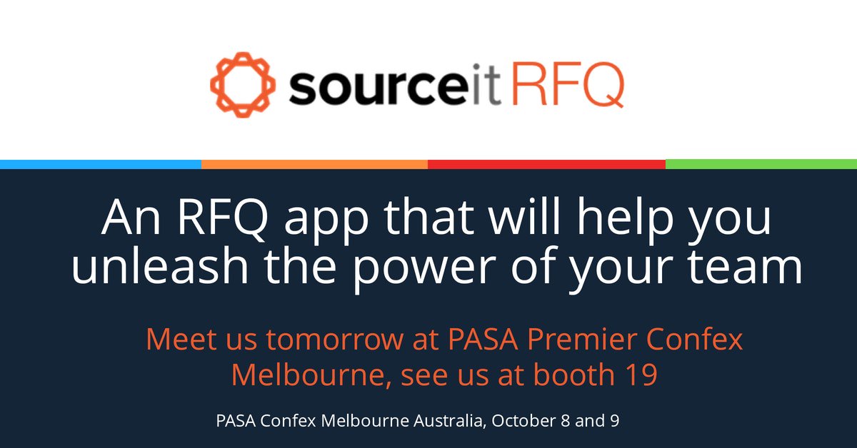 sourceithq's tweet image. #pasapremier kicks off tomorrow October 8th in Melbourne, we&apos;ll be there at booth 19, so come meet us and check our why 1,000s of other buyers are using our simple RFQ app to make their buying lives a lot easier #whynotsourceit