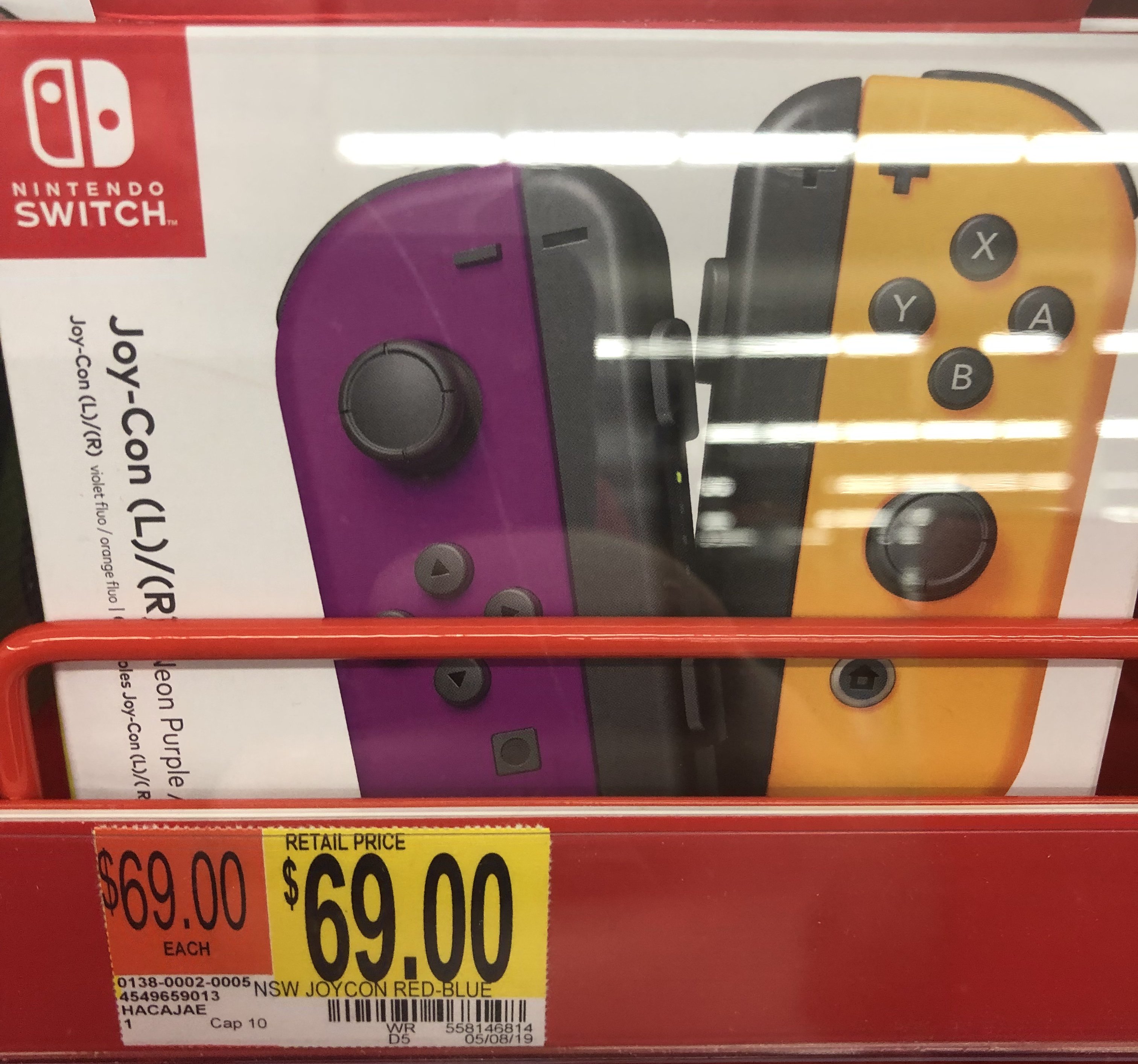 Purple and best sale orange joycons walmart