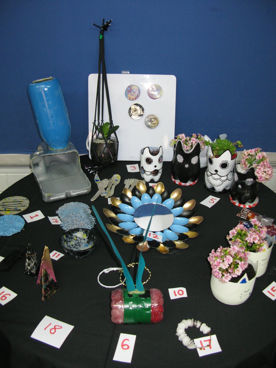 PenrhosCollege's tweet photo. Our Year 9 Enterprise Management group has been working with #recycled plastics to turn them into prototype products as part of their Corporate Social #Responsibility theme this semester. Ideas will soon be selected for final production and the items will be sold. #STEMinBusiness https://t.co/rBhkdlFL4O