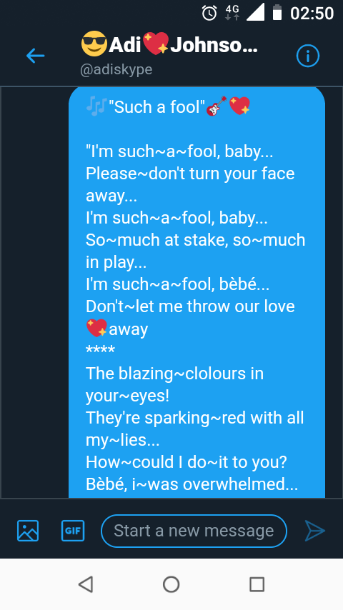 adiskype's tweet photo. @UKLabour @jeremycorbyn @BBCWorld #lyrics💖#SuchAFool🎶 https://t.co/olto9Ak1Bs