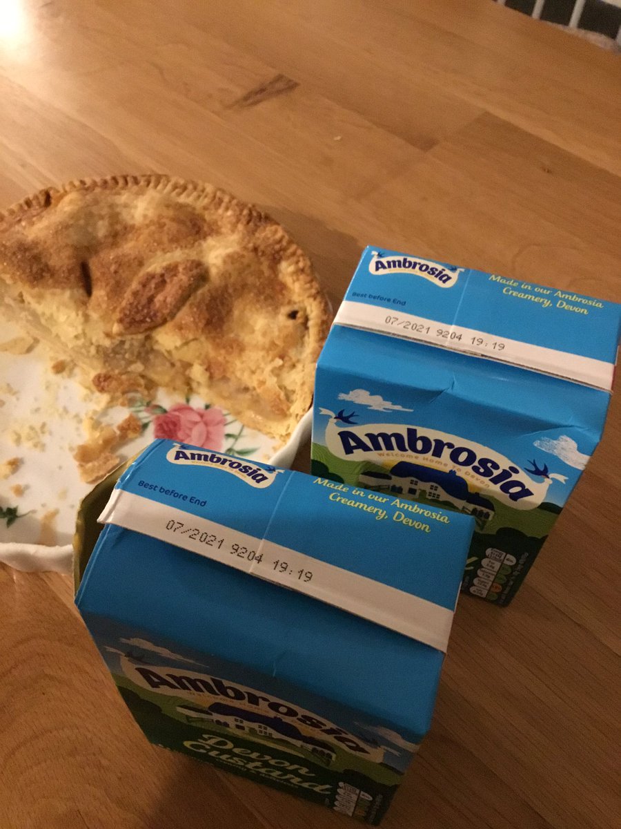 The perfect accompaniment to home made apple pie, or so you would think.  Heat this up and it turns all watery. <a href="/PremierFoodsPLC/">Premier Foods</a> #ambrosia #batchgonewrong