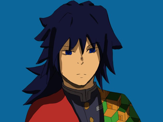 ViviさんがTwitterに投稿した冨岡義勇(鬼滅の刃)のイラスト。