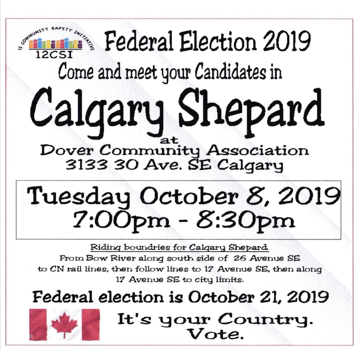 See you there on Tuesday. 
#BernierNation #2019Elections #ppc