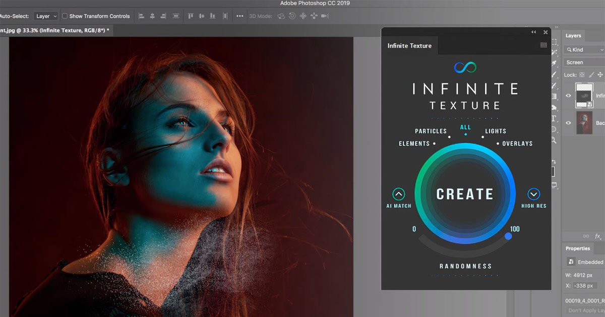 RyanBellGuide's tweet photo. The #InfiniteTexturePanel, a powerful #ArtificialIntelligence powered tool that helps you quickly work with nearly $10,000 in high-quality #textures.

Infinite Texture Panel is an #AI-Powered Texture Tool for #Photoshop https://t.co/y188fymNqD https://t.co/U5kbNHeYvR